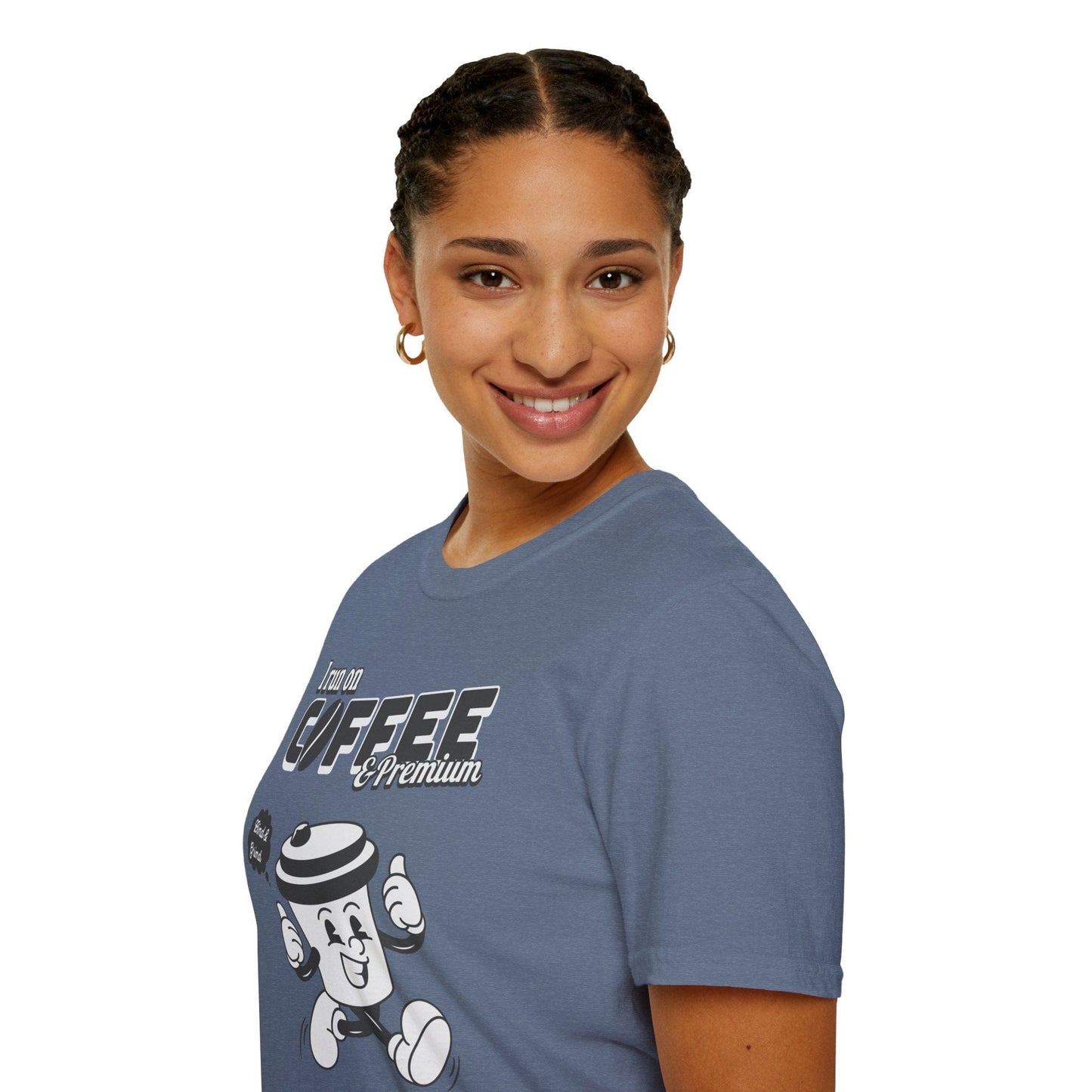 Printify T-Shirt Insurance agents run on coffee and premium retro vintage t shirt soft heathered