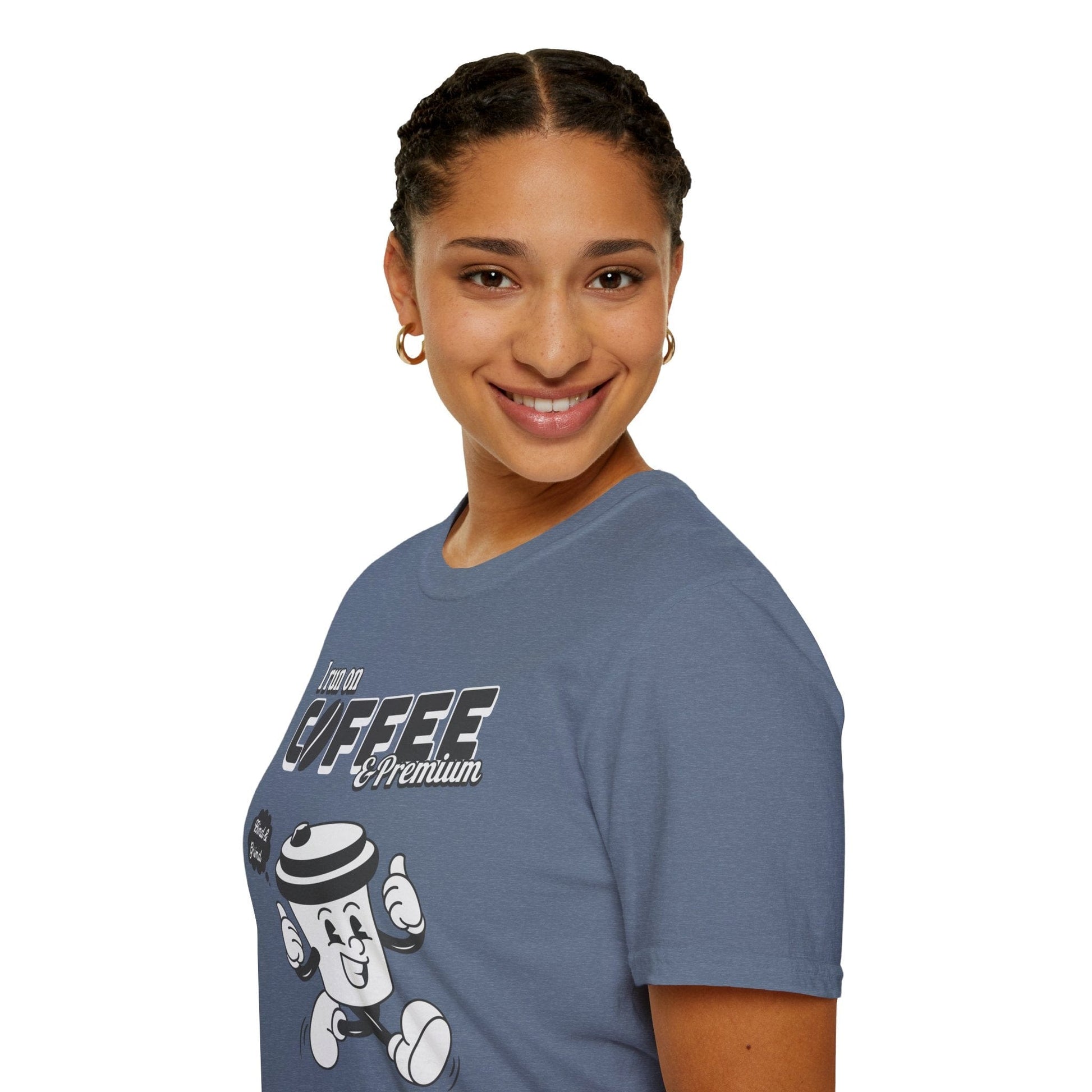 Printify T-Shirt Insurance agents run on coffee and premium retro vintage t shirt soft heathered