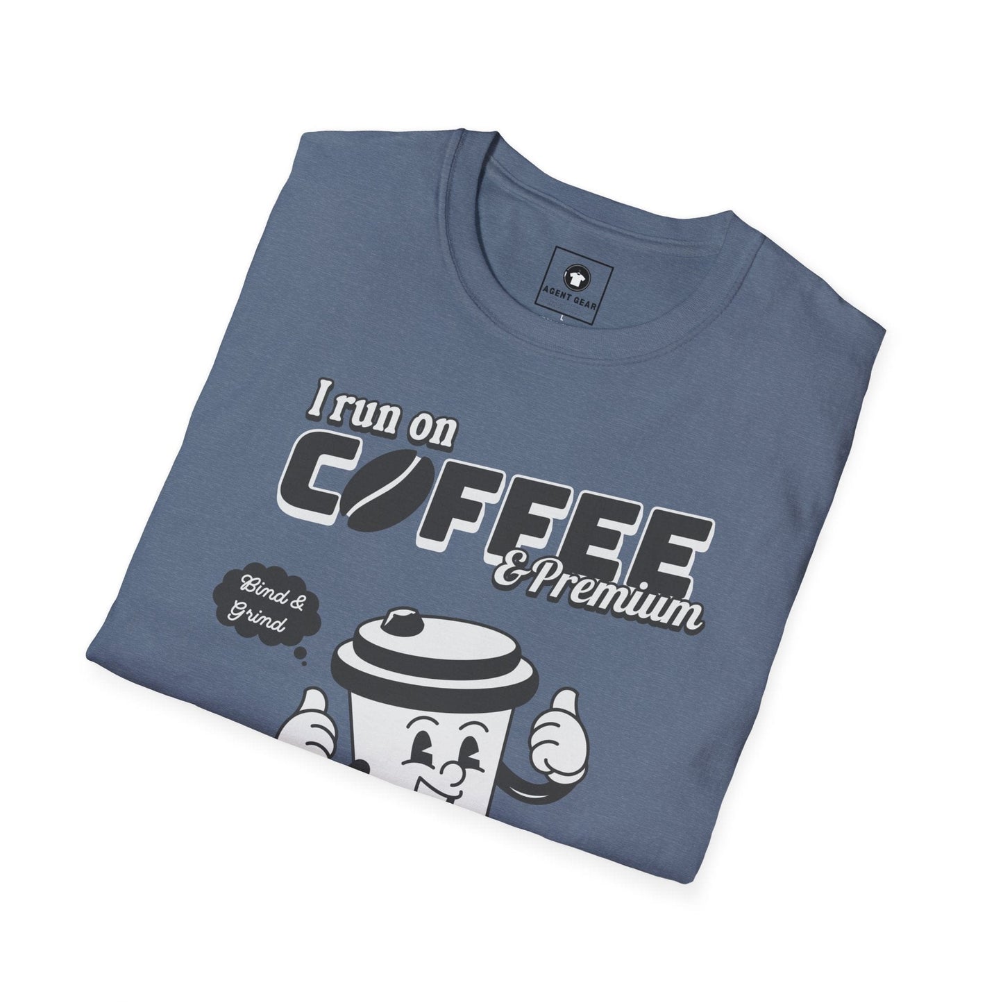 Printify T-Shirt Insurance agents run on coffee and premium retro vintage t shirt soft heathered