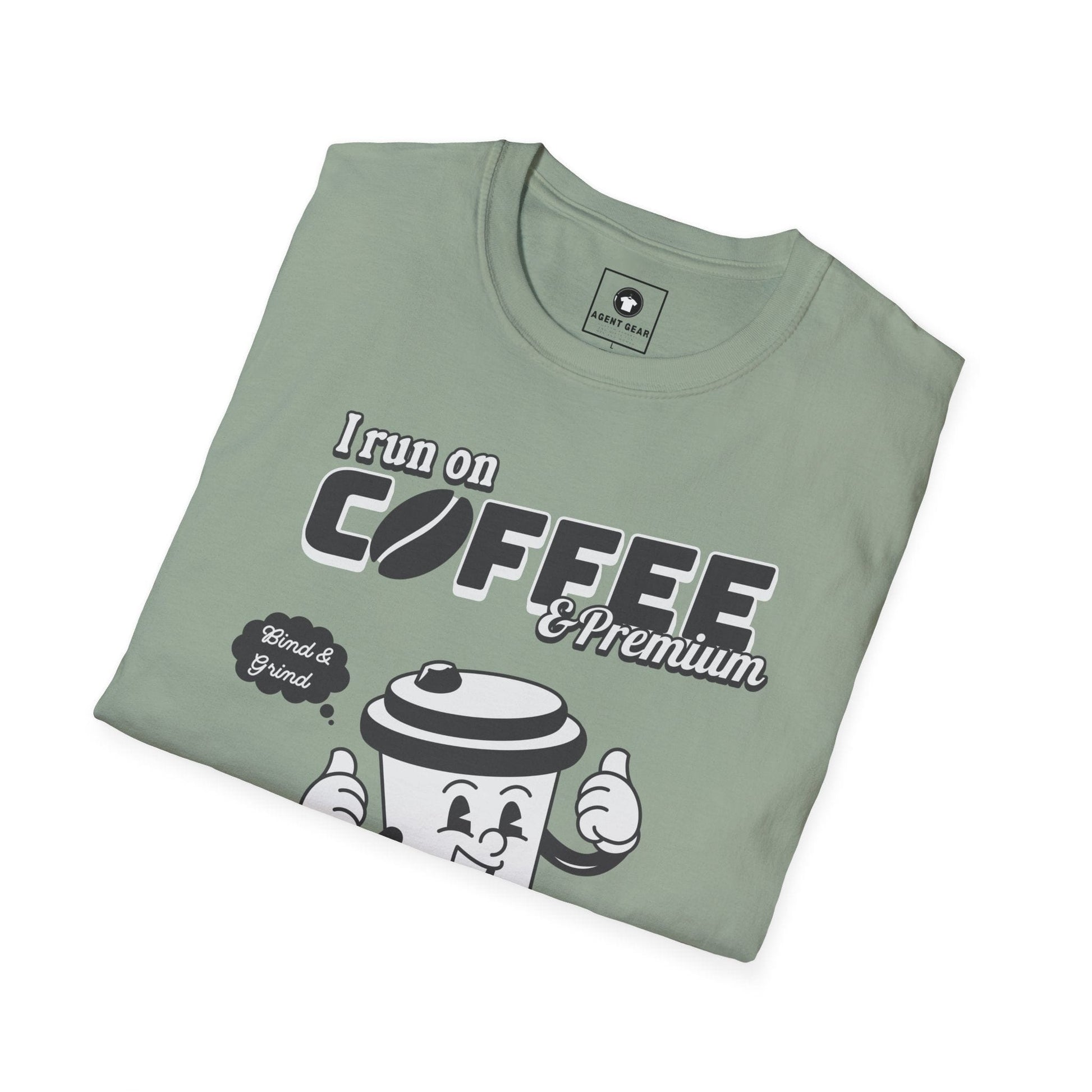 Printify T-Shirt Insurance agents run on coffee and premium retro vintage t shirt soft heathered