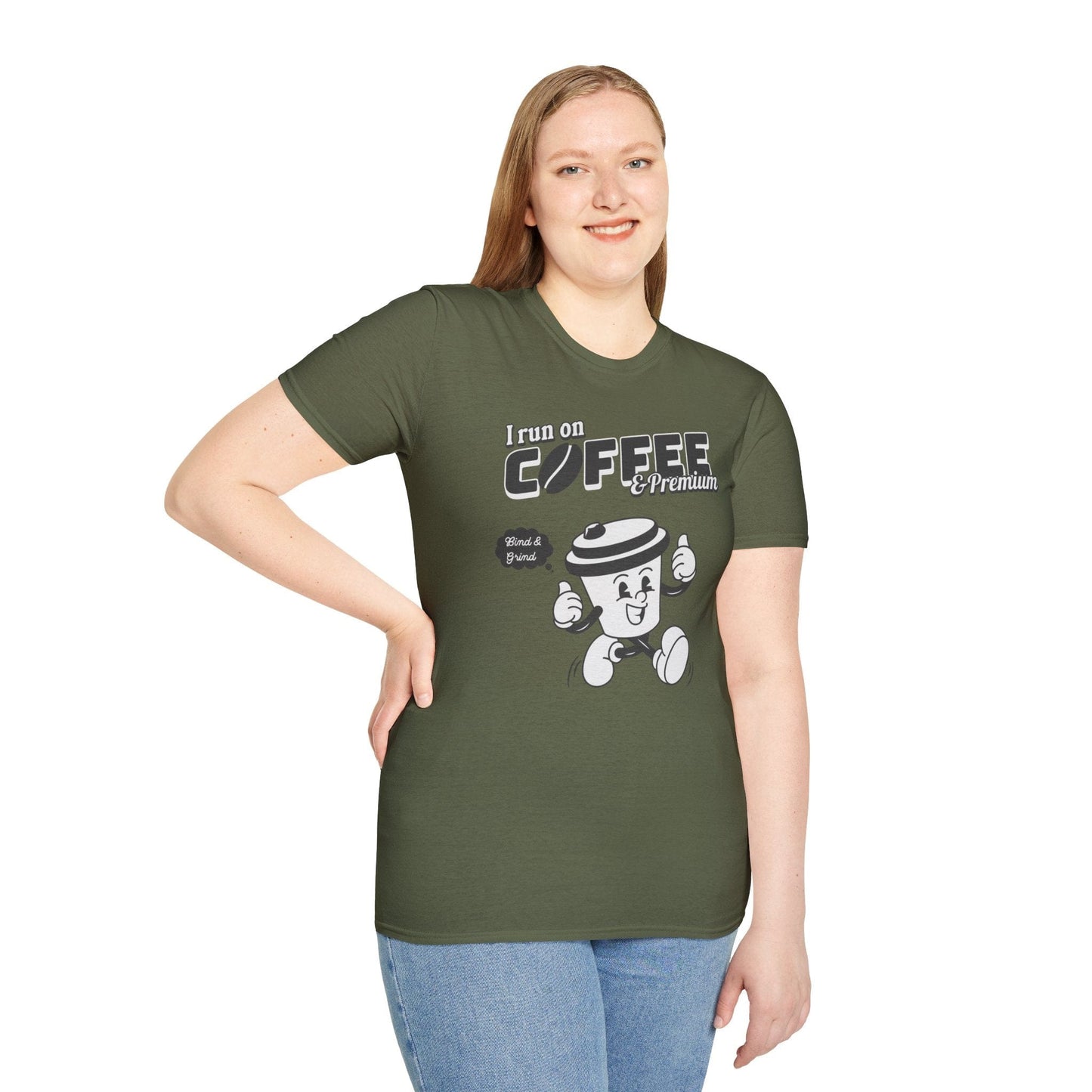 Printify T-Shirt Insurance agents run on coffee and premium retro vintage t shirt soft heathered
