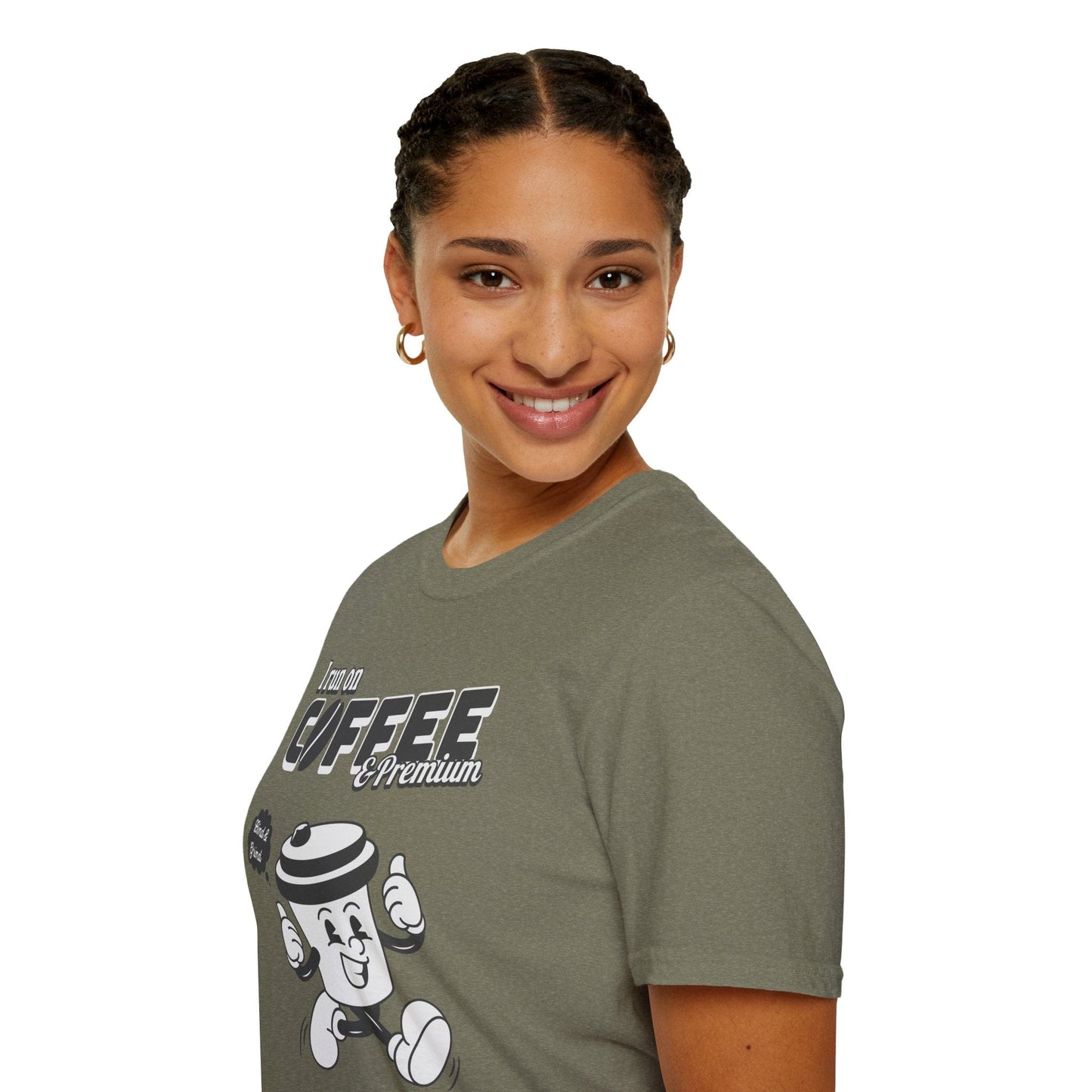 Printify T-Shirt Insurance agents run on coffee and premium retro vintage t shirt soft heathered