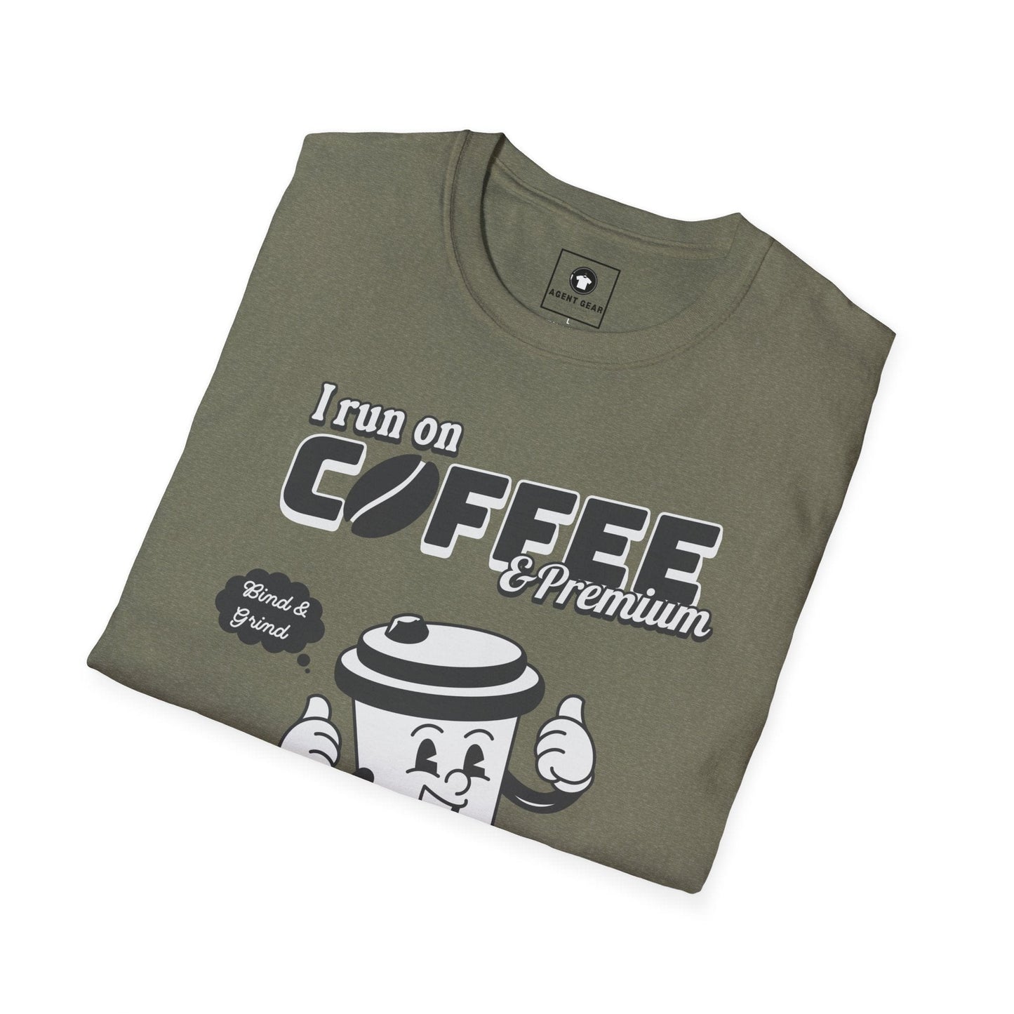 Printify T-Shirt Insurance agents run on coffee and premium retro vintage t shirt soft heathered