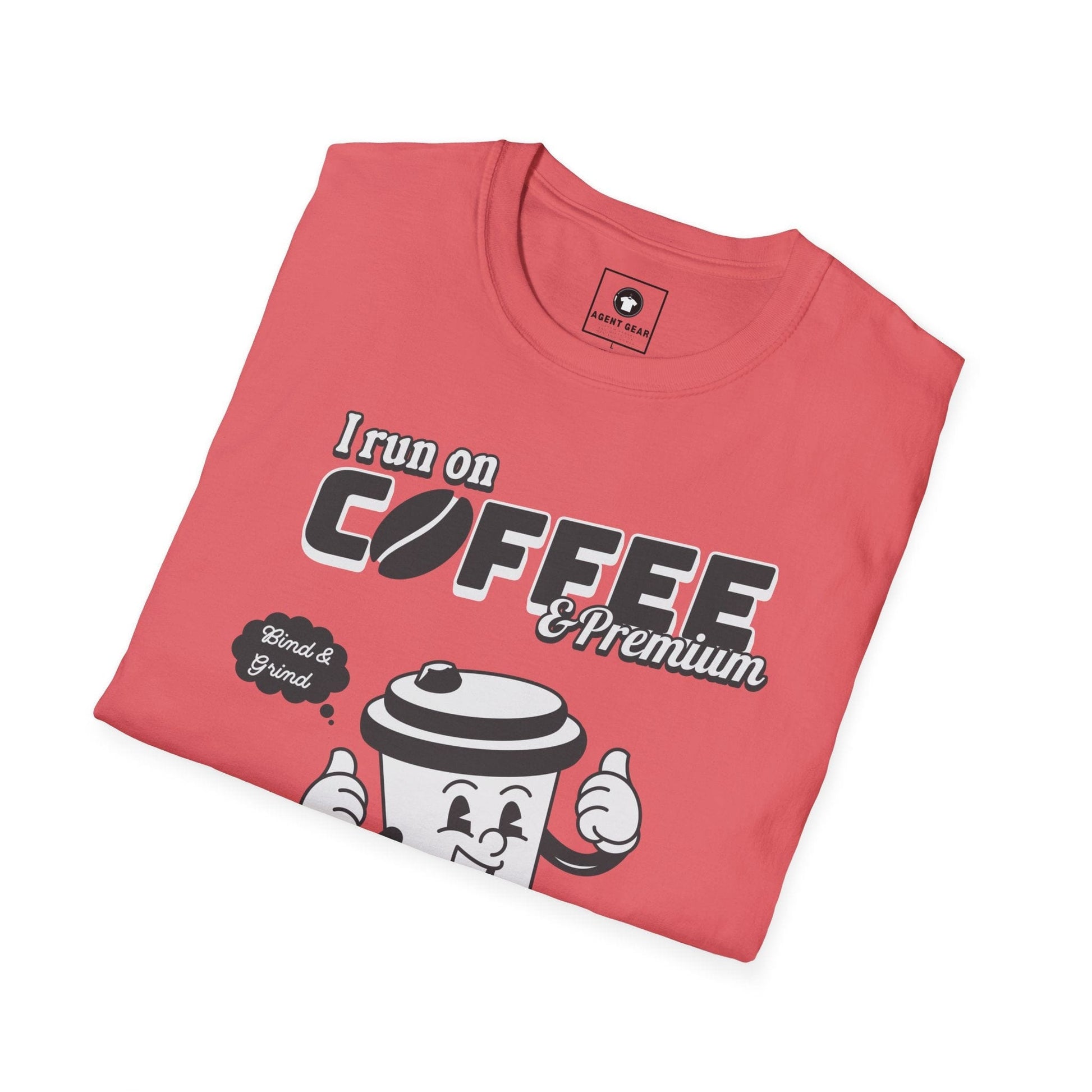 Printify T-Shirt Insurance agents run on coffee and premium retro vintage t shirt soft heathered