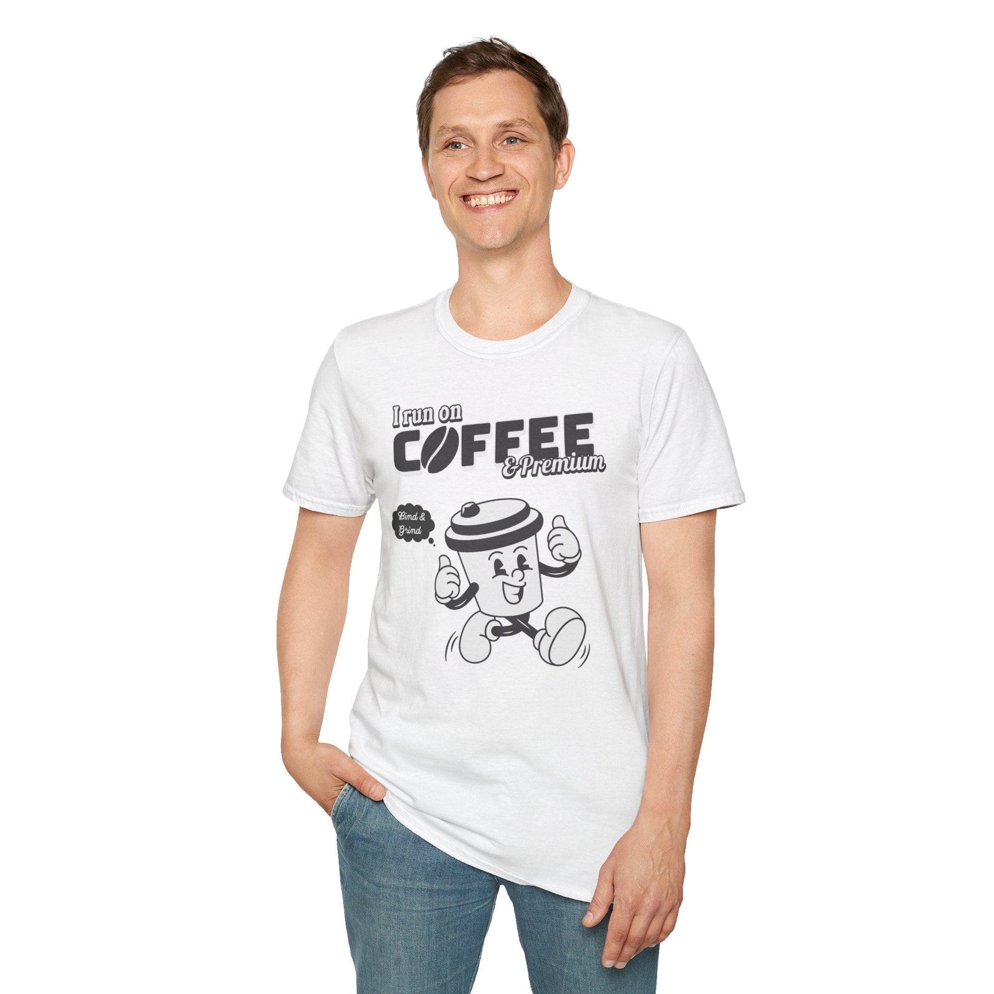 Printify T-Shirt Insurance agents run on coffee and premium retro vintage t shirt soft heathered