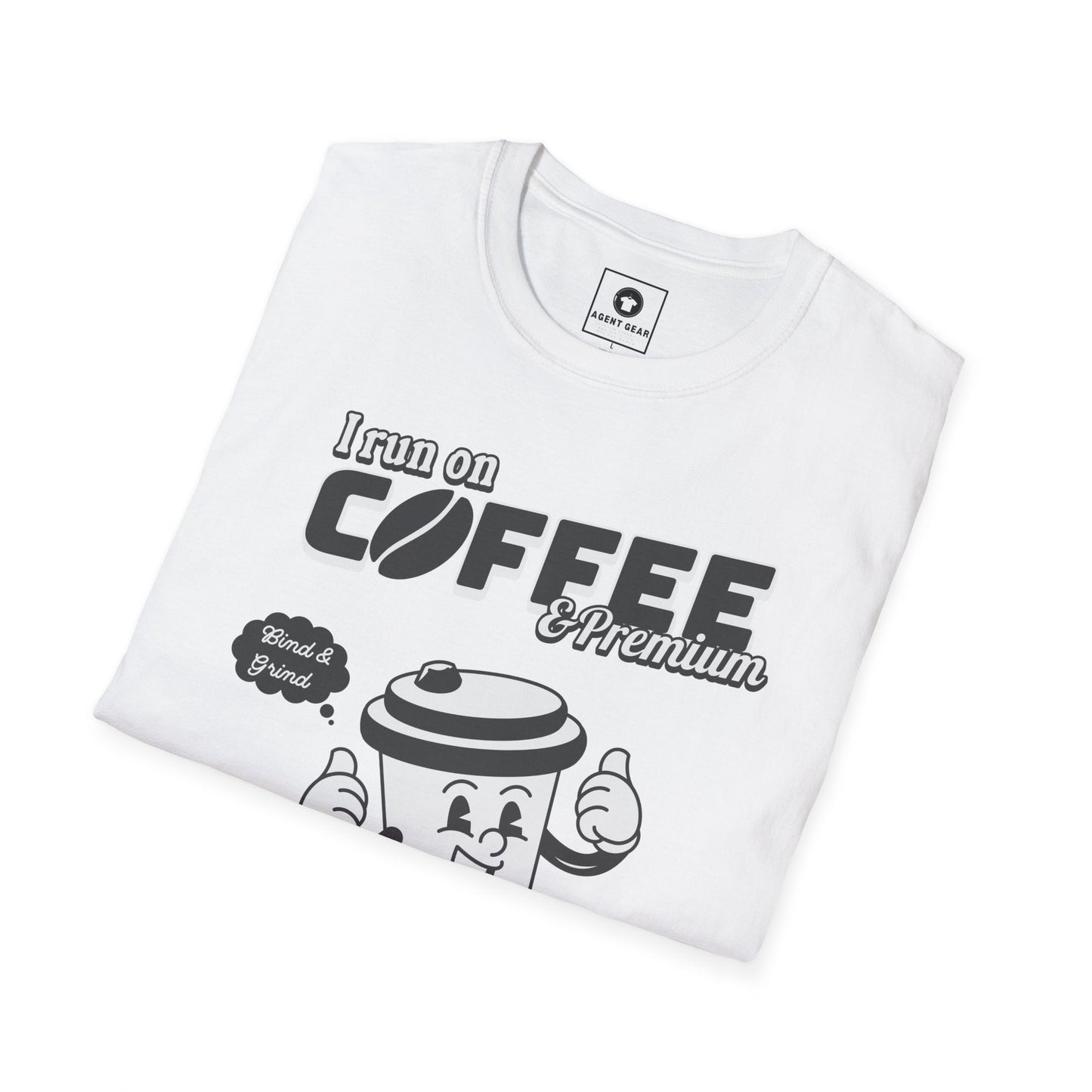 Printify T-Shirt Insurance agents run on coffee and premium retro vintage t shirt soft heathered