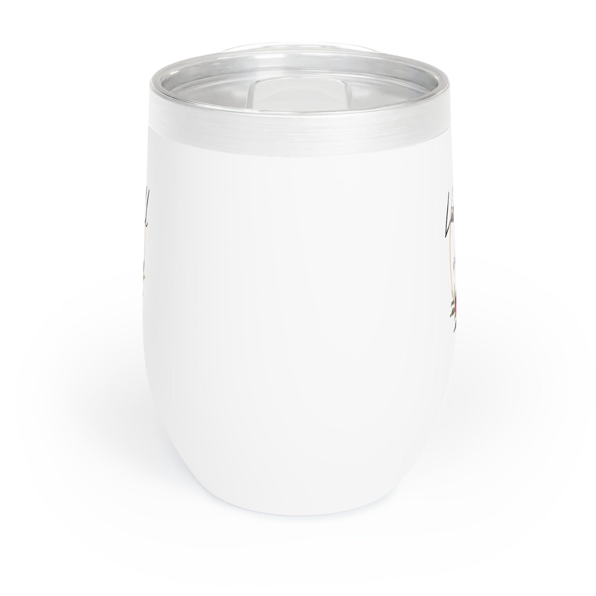 Printify Tumbler White / 12oz Pretty Floral Licensed to Sell Insurance Agency Chill Wine Tumbler